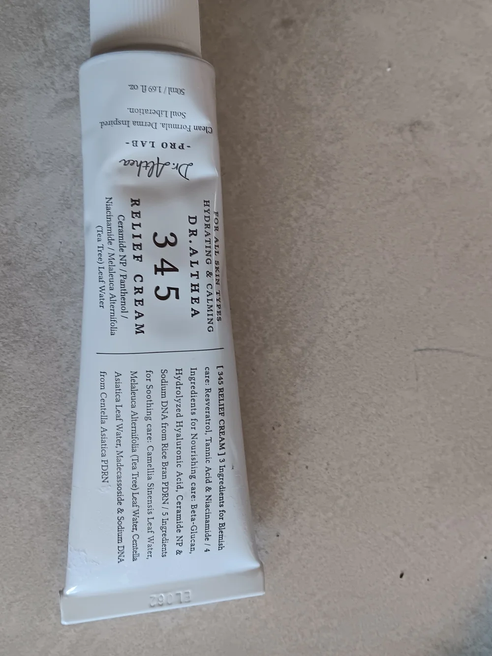 Dr. Althea 345 Relief Cream - White Tube Ex. Date 12/23/2028